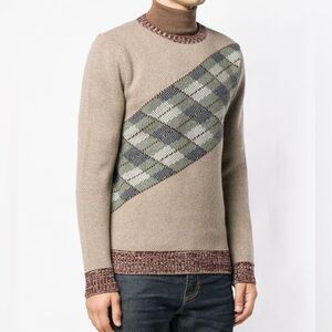 A.P.C. Knit Argyle Sweater